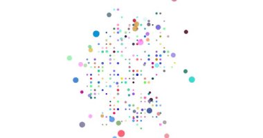 Renkli Çemberlerle Oluşan Almanya Haritası