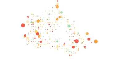 Noktalı Dijital Kanada Haritası