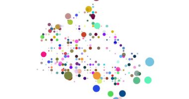 Renkli Noktalar Kanada Haritasını Göster