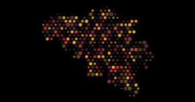 Üretici Belçika Dot Sanat Animasyonu. Video Canlandırması