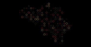 Nefes Çemberli Belçika haritası. Video Canlandırması