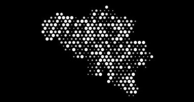 Belçika Dijital Çember Ağları Görselleştirme. Video Canlandırması