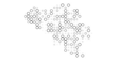 Belçika Dijital Çember Ağları Görselleştirme. Video Canlandırması