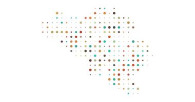 Belçika Teknik Dot Şebekesi Sanat Eserleri. Video Canlandırması