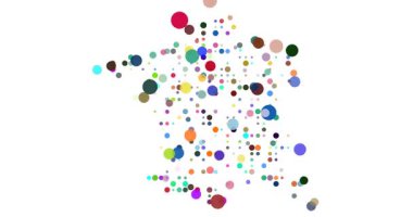 Dijital Çember Şebeke Formları Fransa Haritası