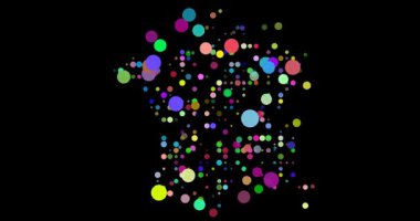 Canlandırılmış Çemberler Tarafından Oluşturulan Fransa Haritası