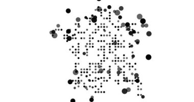 Üretici Noktalar Fransa 'nın Şekil Haritası