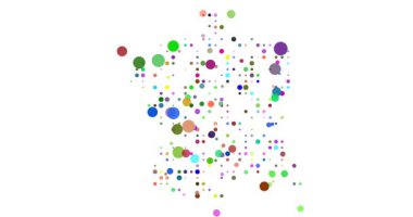 Canlandırılmış Çemberler Tarafından Oluşturulan Fransa Haritası