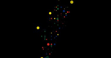 Portekiz Haritası Renkli Çemberler Tarafından Oluşturuldu