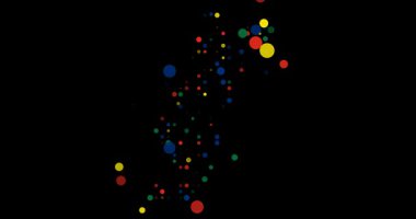 Portekiz Haritası Renkli Çemberler Tarafından Oluşturuldu