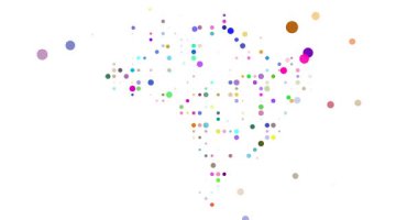 Brezilya Ülke Şekli Noktalarda Görünüyor