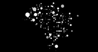 Soyut Animasyon Brezilya Çemberler İçinde Haritası