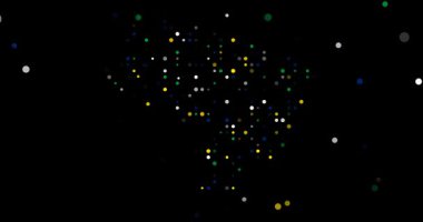 Dijital Nokta Deseni Brezilya Haritasını Gösteriyor