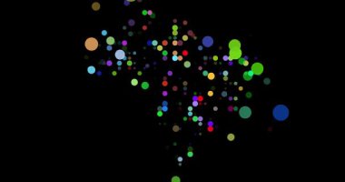 Renkli Noktalar Brezilya Haritasını Göster