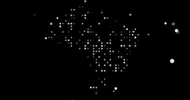 Renkli Üretici Noktalarla Brezilya Haritası