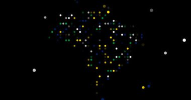 Brezilya Silueti Renk Izgarasında Görünüyor