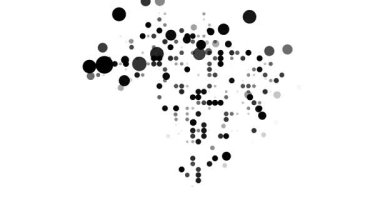 Dijital Nokta Deseni Brezilya Haritasını Gösteriyor