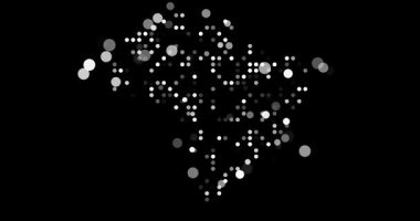 Renkli Noktalar Brezilya Haritasını Göster