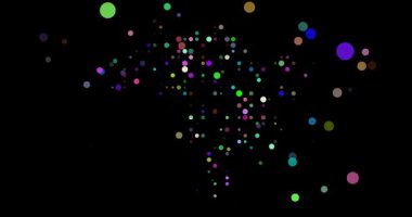 Soyut Animasyon Brezilya Çemberler İçinde Haritası