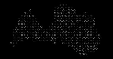 Noktalı desenli Letonya haritası