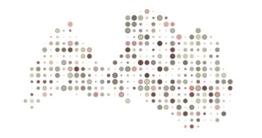 Noktalı desenli Letonya haritası