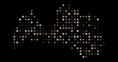 Noktalı desenli Letonya haritası