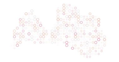 Noktalı desenli Letonya haritası