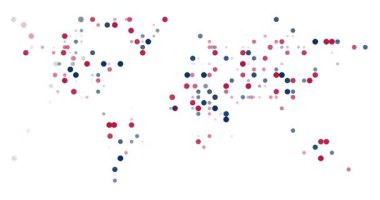 Noktalar Dünya Haritasına Yağış