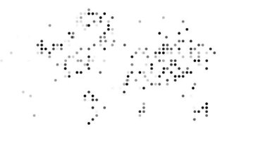 Şekillendirilmiş Düşen Çemberler Dünya Haritası Tasarımı