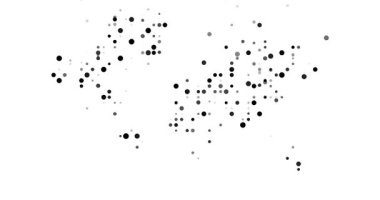 Minimalist Çemberler Küresel Harita Tasarımı Oluştur