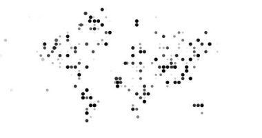 Noktalar Dünya Haritasına Yağış