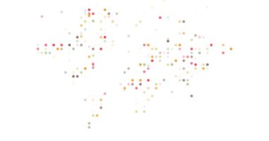 Alçalan Noktalar Dünya Haritasında Birleştir