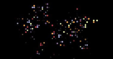 Minimalist Çemberler Küresel Harita Tasarımı Oluştur