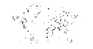 Noktalar Dünya Haritasına Yağış