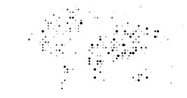 Düşen Parçacıklar Dünya Siluetini Haritala