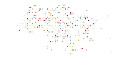 Üretken Noktalı Ukrayna Ülke Haritası