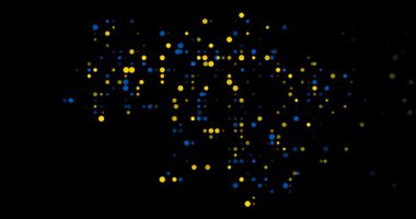 Yaratıcı Ukrayna Dot Harita Tasarımı Sanatı