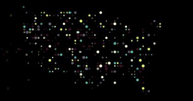 ABD Düşen Noktalar Animasyon Haritası