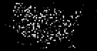 Düşen Noktalar Amerika Haritası