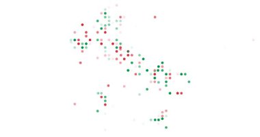 Italia Animasyon Doku Haritası Grafik Tasarımı