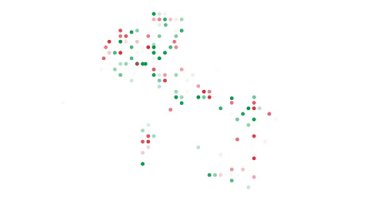 Renkli İtalya Nokta Silüeti Canlandırması