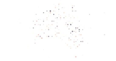 Renkli Avustralya Dot Silüeti Canlandırması