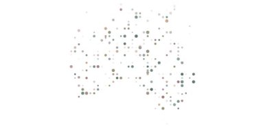 Avustralya Düşen Renkli Noktalardan Kurulmuştur