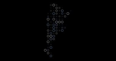 Minimal Canlandırılmış Arjantin Nokta Haritası