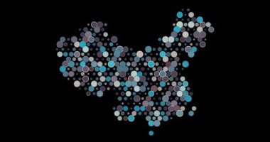 Çin Dot Izgara Soyut Canlandırması