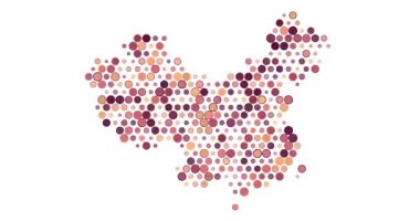 Çin Nefes Noktalarıyla Görselleştirme Haritası