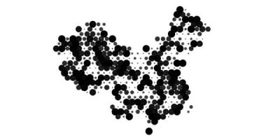 Çin Dot Izgara Soyut Canlandırması