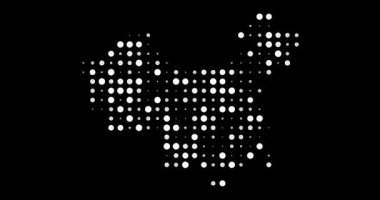 Canlandırılmış Çemberlerle Üretici Çin Haritası