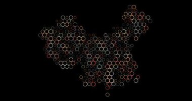 Çin Nefes Noktalarıyla Görselleştirme Haritası