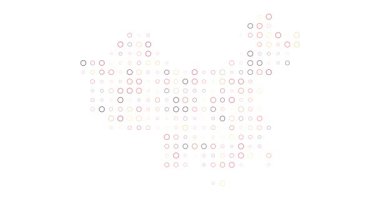 Canlandırılmış Çemberlerle Üretici Çin Haritası